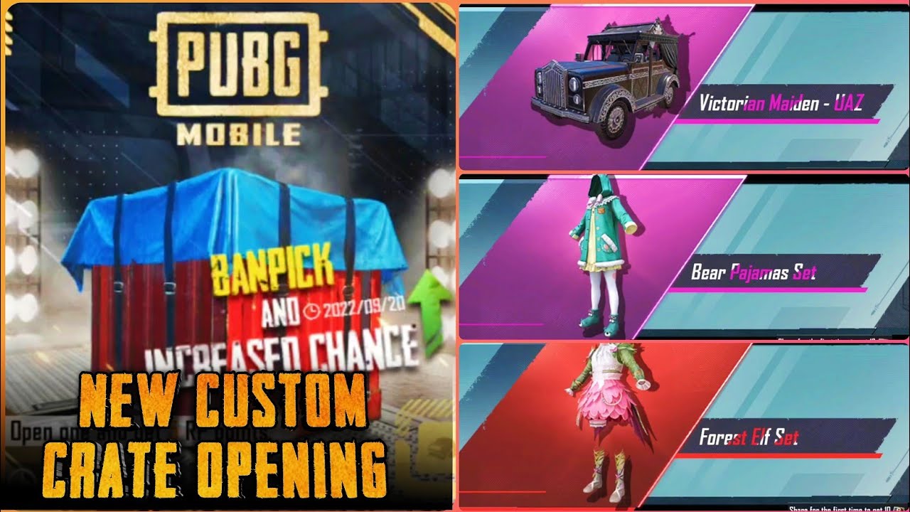 New Custom Crate Opening Pubg Mobile | Forest Elf Set Crate Opening Pubg Mobile