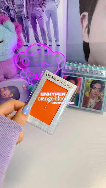 ENHYPEN Orange Blood Weverse album! 💕 10 PHOTOCARDS!? 🔥 #enhypen #enhypenalbum #engeneenhypen