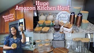 Huge Amazon Kitchen Haul | Beautiful Kitchen Storage from Amazon | Oil Dispensers, Butter Dish, Jars