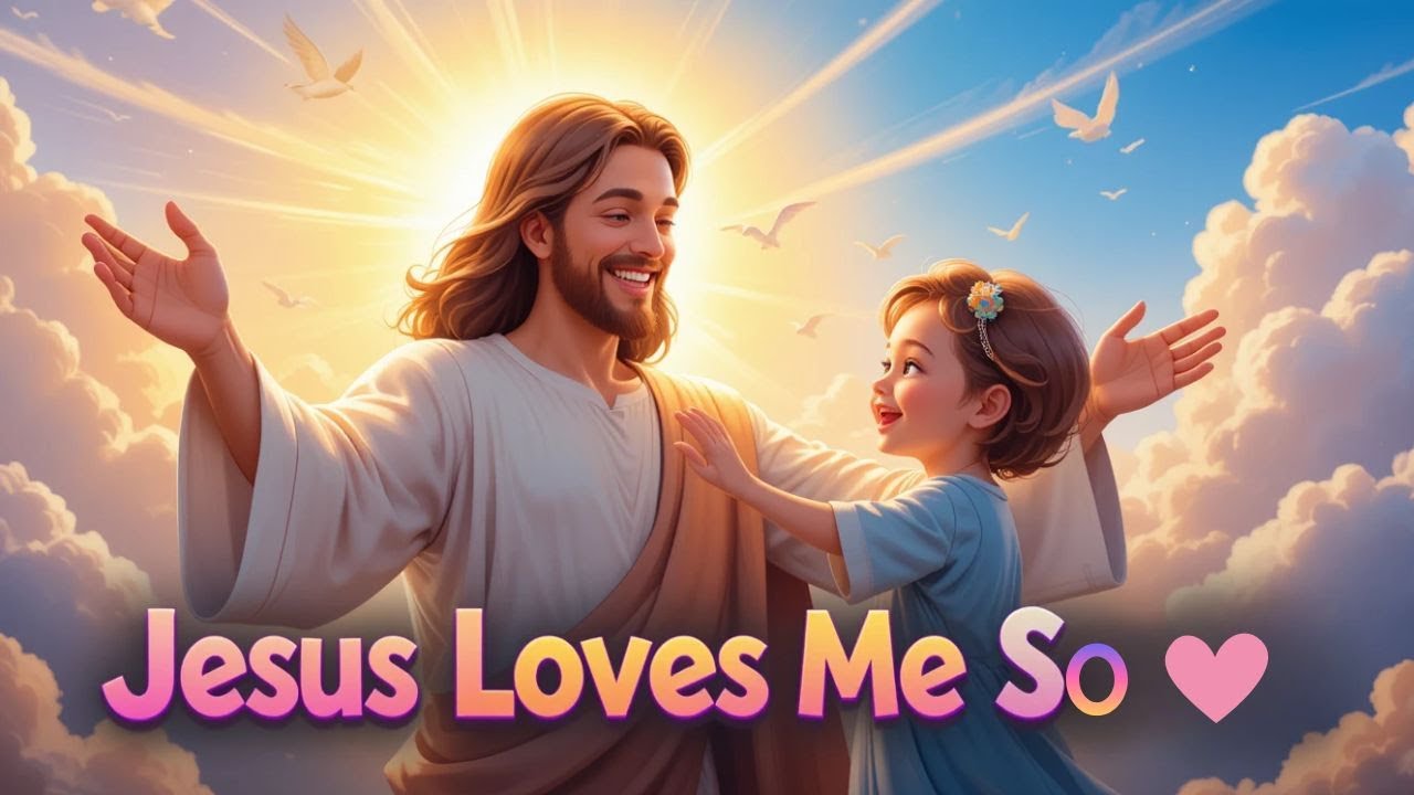 Jesus Loves Me So ⛪🌟🕊️| Bible Songs for Kids 🎶| Children Christian Song ...