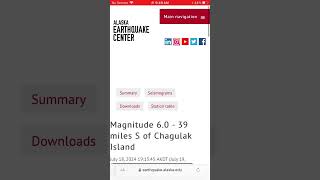 Magnitude 6.0 - 39 miles S of Chagulak Island
