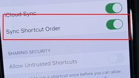 iPhone 11 Pro: How to Enable / Disable Sync Shortcuts Order | ios 13