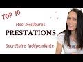 Mes meilleures prestations de secrtaire indpendante