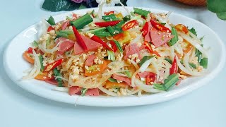Spicy Grass Noodle Salad - Thai Recipe