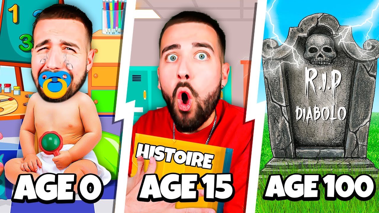 LA VIE DE DIABOLOFEAT35 DE LA NAISSANCE À LA MORT ! Évolution 100 ans vie : Life Simulator !