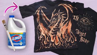 Painting My Clothes using ONLY BLEACH (that is so coool!)