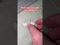 DIY Sand dollar earrings #shorts