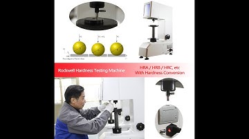 Advanced Rockwell Hardness tester with Touch Screen Control _ Instruction Video R-150T