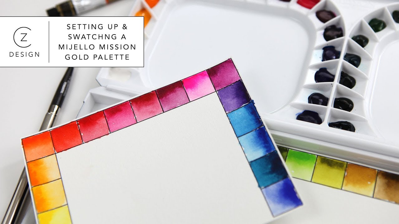 Mijello Mission Fusion18 Palette unboxing and review, Art supplies