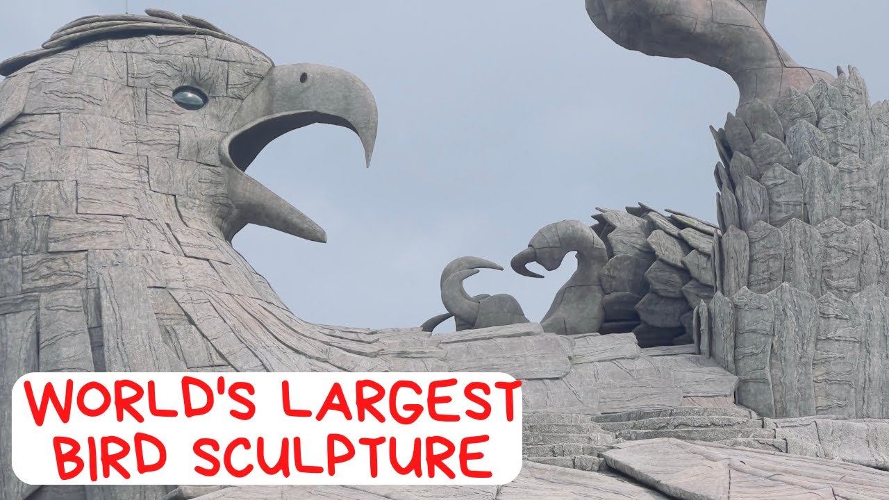 world's largest bird sculpture Jatayu Earth's Center YouTube