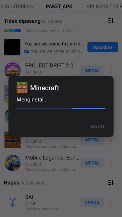 Tutorial cara download game yang lama dari shareit