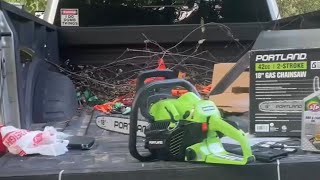 Portland 42cc 18in. Chainsaw quick review - YouTube