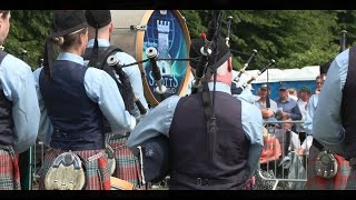 Shotts and Dykehead Caledonia Pipe Band&#39;s medley at the 2023 UK Pipe Band Championships in Lurgan