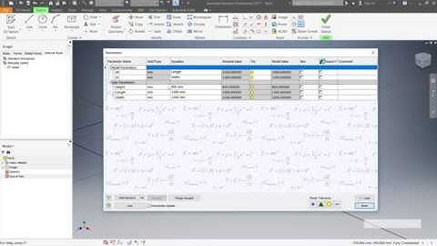 Parametric Dimensions in Autodesk Inventor