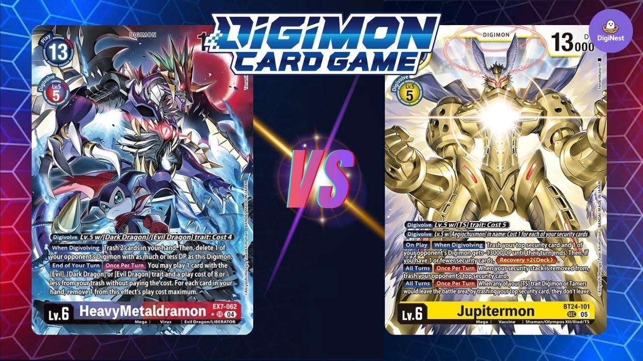 HeavyMetaldramon vs Jupitermon | Digimon Card Game