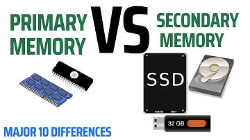 Primary Memory vs Secondary Memory| Primary Memory and Secondary Memory #memory