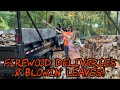 #25 Firewood Delivery and Leaf Blowing with the Husqvarna 580 BFS