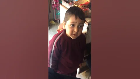 The child talks