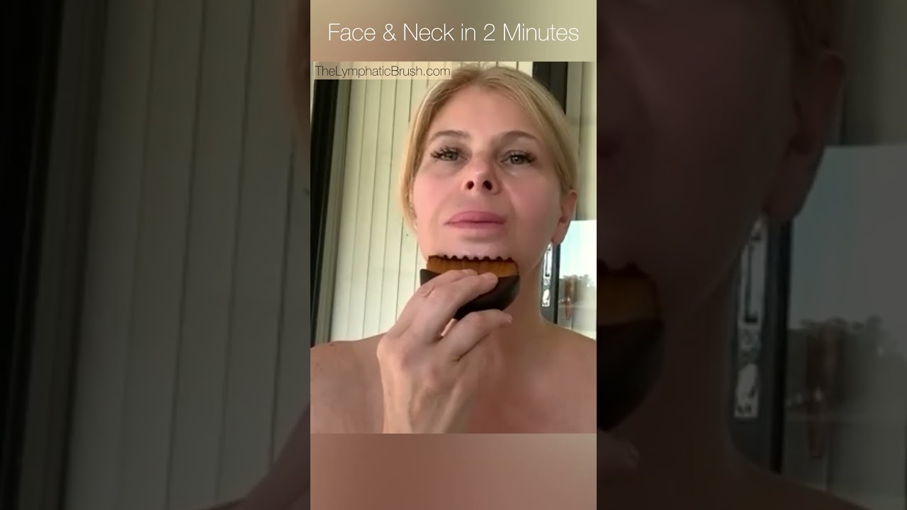 The Lymphatic Brush: 2-minute facial massage tutorial