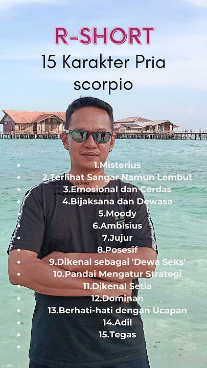 15 karakter pria scorpio#R- short#videoshort #zodiac#scorpio