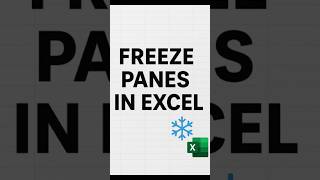 ❄️ Freeze Excel headers instantly! Scroll safely 😎 #exceltips #freezepanes #excel #exceltutorial