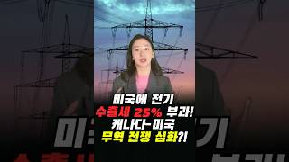 온타리오, 미국에 전기 수출세 25% 부과! 캐나다-미국 무역 전쟁 심화?! ⚡🔥