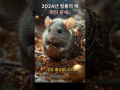 &quot;2024년 띠별운세: 운세 전문가의 예측과 분석&quot; #shorts #2024년띠별운세 #쥐띠