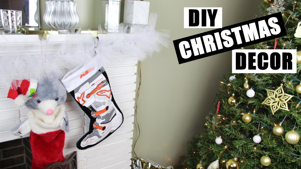 DIY Christmas Decor Ideas  How To Make A DIY Xmas Garland  Easy