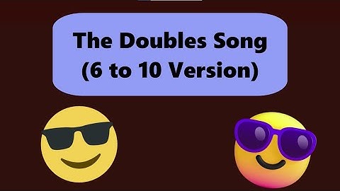 Add by Doubles Song 6-10 Version | Addition Facts Song | Mathically Genius