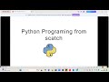 Python Basics lesson 2 a