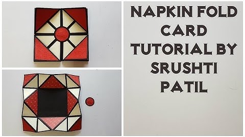 Napkin Fold Card Tutorial by Srushti patil