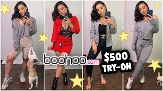 HUGE $500 BOOHOO TRY-ON FASHION HAUL 2018! TRENDY OUTFIT IDEAS FOR FALL! | MakeupByAmarie
