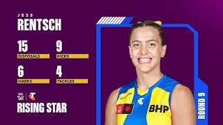 Telstra AFLW Rising Star nominee: Jess Rentsch - Round Nine
