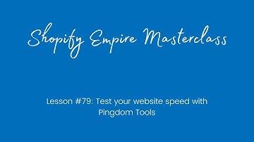 Test Website Speed with Pingdom Tools