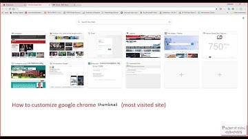 How to customize google chrome  thumbnail (most visited site)
