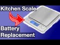 Battery replcement kitchen scale how to instructions