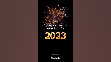 New Year 2023 Greetings animation