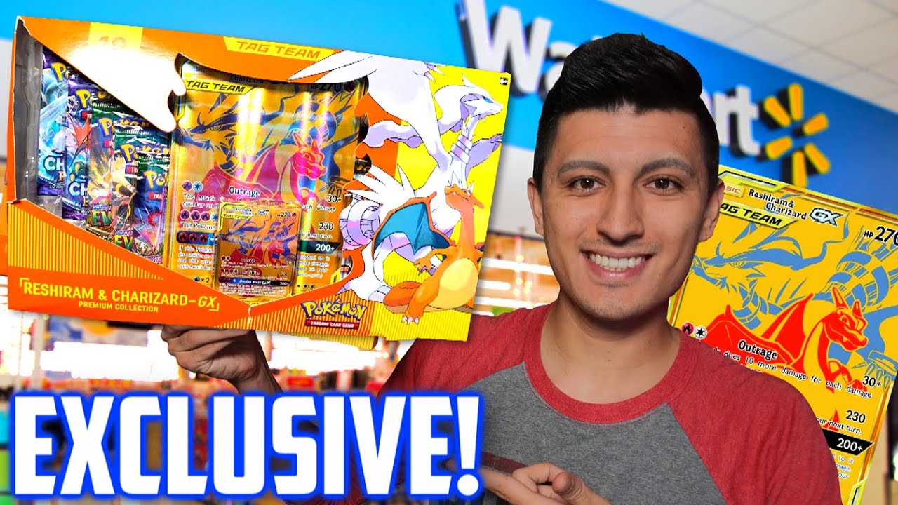 Opening Pokemon Reshiram & Charizard GX Gold Premium Collection