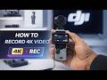 How to Record 4K Video on DJI Osmo Pocket 3/2/1 | Set Video Recording Settings on DJI Pocket