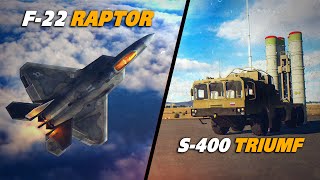 F-22 Raptor VS S-400 Triumf Air Defence System | Digital Combat Simulator | DCS |