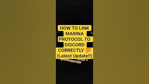 HOW TO LINK YOUR MARINA PROTOCOL TO DISCORD (STEP-BY-STEP GUIDE) | MARINA PROTOCOL TUTORIAL 2025