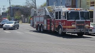 PFD Ladder Tower 6 & Battalion 11 Responding