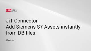JiT Connector: Add Siemens S7 Assets instantly from DB Files screenshot 2
