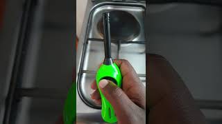 using a bic lighter as a spark gas lighter #tips #kitchen #cooking