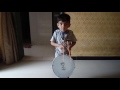 3 year old boy Ojas playing Tasha