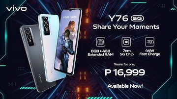 vivo Y76 5G | Share Your Moments with Great Performance - Available Now!