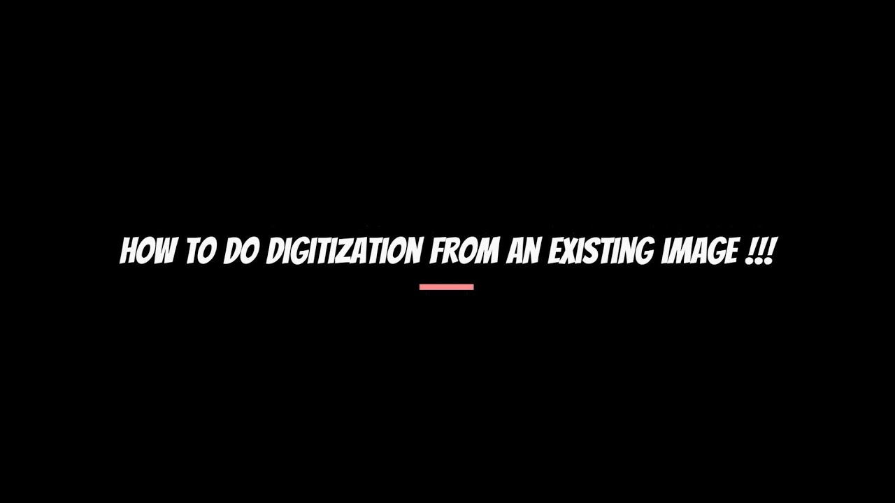 How to do digitization from an existing image | ArcGIS - YouTube