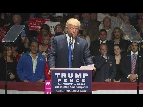 Trump reads letter from supporter Bill Belichick at rally