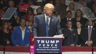 Trump reads letter from supporter Bill Belichick at rally