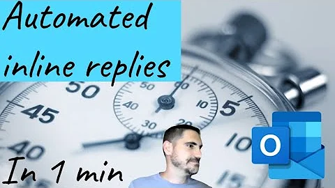 Outlook: Automate inline replies
